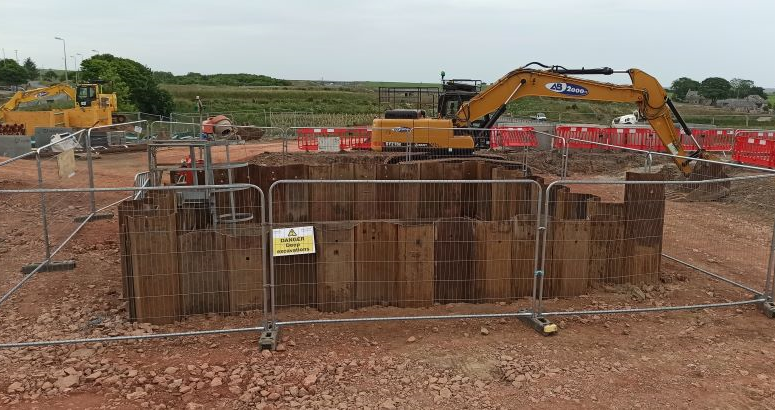 Work site at Foveran
