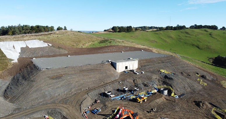 Clear Water Tank Construction Site